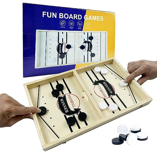 EACHHAHA Fast Sling Puck Game,Slingshot Hockey Game, Board Game Toy,Funny Table Games,Parent-child Interactive Toy, Football Board Games for Adults & Kids