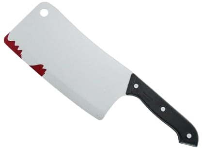 Boolavard Halloween Coltello finto Fai da te Decorazioni spaventose Festa in costume Horror Puntelli Cosplay Regali (Macellaio 1)