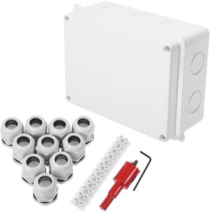 CANIGHT 1juego Caja De Eléctricas De Abs Para Proyectos Exteriores y Conectores Para Instalaciones De Electricidad y Cableado Interiores y Exteriores
