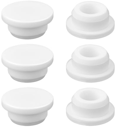 6pcs Couvercles Trop-Plein d'Évier Caoutchouc, Silicone Couvercle Trou Trop-Plein d'Évier Salle Bain Réutilisable Bouchons Trop-Plein Baignoire Insert Drain d'Évier pour Garniture Lavabo