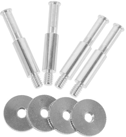 ibasenice 4 Stück-pack Mikrofonstativadapter aus Metall 1/4-zoll Schraubadapter für Mikrofonständer und Shock Mount Stabile Verbindung Silberfarben für Bühnen und Studioeinsatz