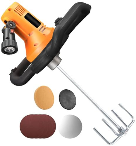 Macchina lisciatrice per pareti in Cemento 2880W, Macchina lisciatrice per pareti, cazzuola per Cemento con Asta di miscelazione, cazzuola elettrica per intonaco, miscelazione e intonacatura