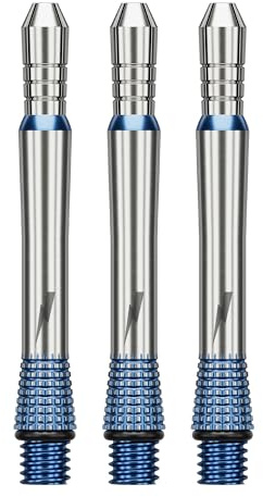 Target Darts Phil Taylor Gx2 Raw Power Titan-Dartschaft, Short/Intermediate/Medium | Player-Edition-Aluminium-Schäfte, 2BA-Gewinde, Profi-Dartzubehör