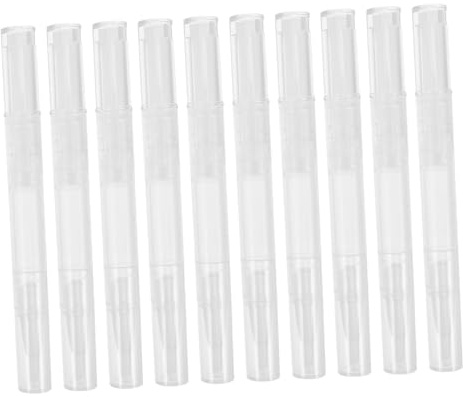 Outanaya 10stücke Leere Nagelölstifte Transparent Nachfüllbar Mit Pinselspitze Applikator-tube Für Nagelhautöl Und Nagelöl