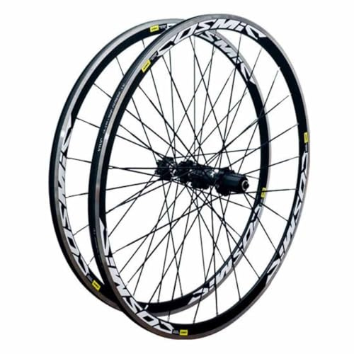 700C Rennrad Laufradsatz Mit Scheibenbremse, 7-12Gang-Kassette, Fahrrads Vorder- Und Hinterräder, 30mm Doppelwandige Aluminiumlegierungsfelge, 100/135mm Schnellspanner, Presta-Ventile