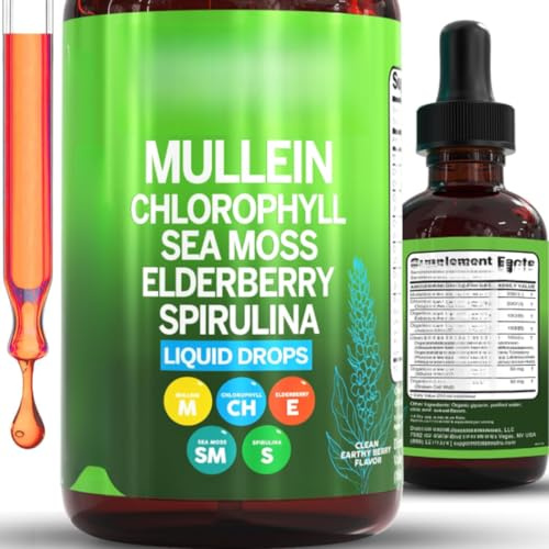 Mullein drops —— soothes breathing, helps detoxify the body, resist oxidation, and rejuvenate the body and mind. Non-GMO, unisex.