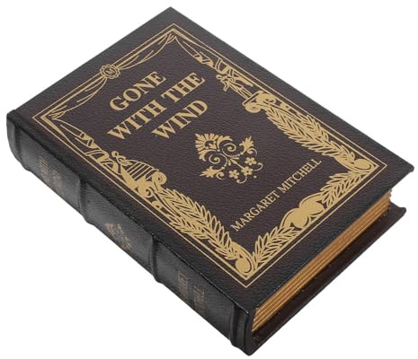 TIKODIDA Boîte Coffret de Rangement Décorative en Bois Faux Livre Rétro, pour Loisirs Créatifs et Décoration Intérieure, Style Ancien pour Salon et Bureau