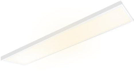 LED Panel 120x30 cm Warmweiß 3000K 40W 3400lm Aufbaurahmen flimmerfrei | Alu Deckenleuchte mit Netzteil