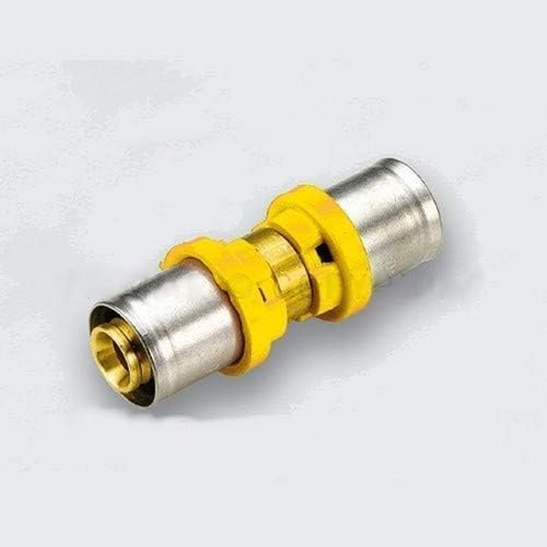 RACCORDO MULTISTRATO A PRESSARE x GAS DRITTO INTERMEDIO DOPPIO APE 16x16 NIPLES