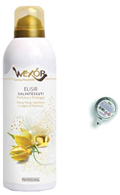 Wexor - Deodorante Spray Professionale Tessuti Ambiente Auto Cassetti Scarpe Armadio Profumo Hotel Palestra Accessori Lavanderia con Olii Essenziali - 300 ml - Made in Italy