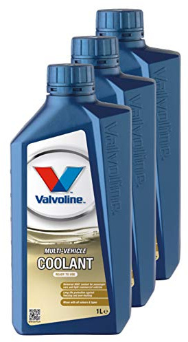 Valvoline 3X Protezione antigelo antigelo Multi-Vehicle Coolant Concentrat Rtu Concentrato Concentrato Concentrato Raffreddatore Frost Protezione antigelo Giallo Chiaro 1L