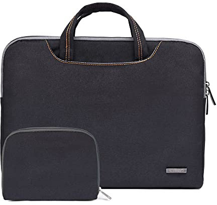 fdsmall Funda protectora para portátil de 11.6 pulgadas, funda de lona para laptop, maletín, funda de transporte, compatible con MacBook Air, MacBook Pro, Tablet PC, Ultrabook, Netbook (negro)