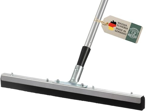 Wasserschieber 50 cm mit Stiel, Bodenabzieher, Wasserabzieher, Gummiabzieher, Wasser Abzieher, Schieber für Boden