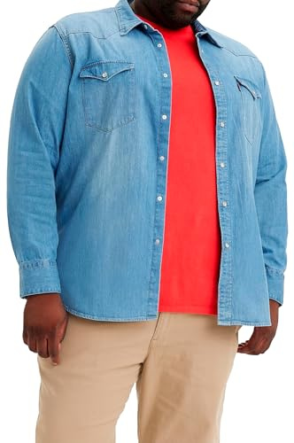 Levi's Big & Tall Barstow Western, Shirt Uomo, Esta Noche, 4XL