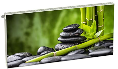 Magnet Heizkörperverkleidung Heizkörperabdeckung Grün Wellness 120x60 cm Heizung Abdeckung Verkleidung Magnetische Abdeckmatte Kühlschrank aus Einem Flexiblen Magneten Digitaler Aufdruck