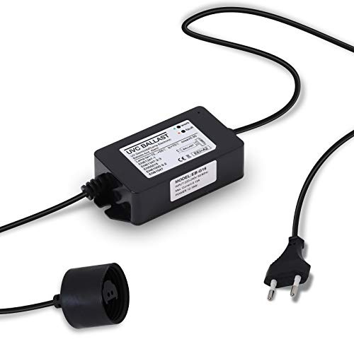 Bellerofonte Alimentatore di Ricambio per Sterilizzatori UV Acqua 12-16 watt con LED di funzionamento e Allarme Sonoro di Guasto per Lampada Ultravioletti Attacco 2+2 pin