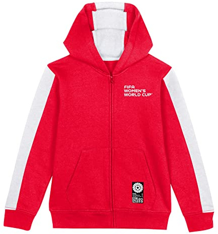 FIFA Felpa con Cappuccio Ufficiale 2023 Coppa del Mondo di Calcio Femminile con Cerniera, Danimarca Felpa con Cappuccio Unisex - Adulto (Pacco da 1)