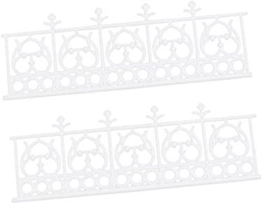 DOITOOL 1m Gartenzaun DIY Zaunmodell Aus Kunststoff Für Sandtisch Hofzaun Dekoration Garten Ornament