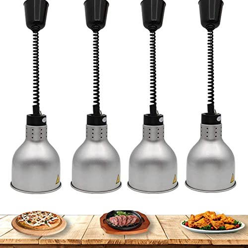CGLYYDS Chauffe-Plats Lampe Chauffante pour Aliments Lampe Chauffante pour Buffet pour Garder Les Aliments Au Chaud, Lustre en Métal, Lampe Chauffante Rétractable pour Aliments De 60 à 180 Cm
