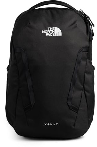 The North Face Women's Vault Everyday Laptop Backpack - Commuter Travel Bag, Water-Repellent, Spacious Main Compartment, TNF Black-NPF, One Size