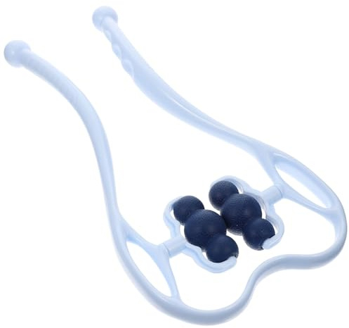 minkissy Manuelles Nackenmassagegerät für Effektive Nackenmassage zur Muskelentspannung mit Ergonomischem Design und Abs Material für Büro und Reise Haushaltsmassagegerät