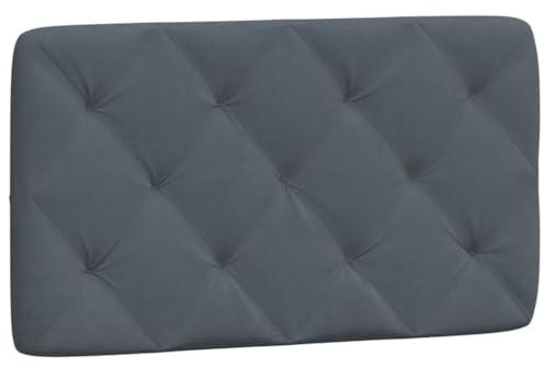 vidaXL Kopfteil-Kissen Dunkelgrau 80 cm Samt