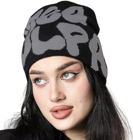 Beanie Mütze für Herren und Damen, Spider Web Hat Y2k, Mode Spider-Man Mütze, Warme Strickmütze, Hip Hop Beanie für Herren und Damen