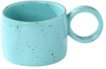 NEBE Tazas Taza de Café de Cerámica Creativa de 300ml con asa, Taza de café casera, Taza de Leche for Desayuno en casa Tazas para Cafe(A)