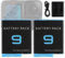 Swark 1800mAh 2×Kamera Ersatzakku AHDBT-901 für Go-Pro Hero 9 Black/Hero 10 Black/Hero 11 Black/Hero 12 Black Kameraakku Zusatzakku mit Ladegerät 【Zwei Batterien】