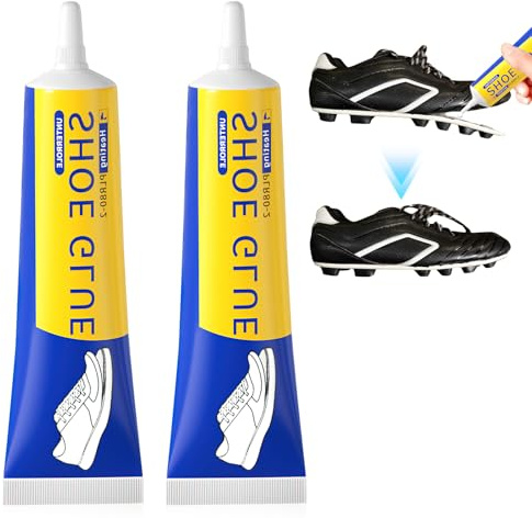 FairyPeach 2Pcs*60ml Schuhsohlenkleber, Schuhkleber Sohlenkleber Wasserfest, Kleber für Schuhsohlen, Schuhkleber Extra Stark, für Schuhen, Taschen, Gürteln, Lederjacken Verwendet Werden