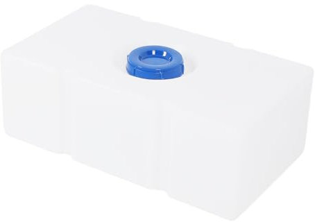 Akozon 24 Gallon RV Water Tank - Leakproof Food Grade LLDPE Water Storage Container for Trailers, Camping, Boats & Yachts - 31.30x17.72x11.02in
