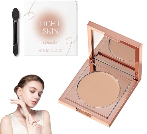 Färgad Clay Undereye Corrector, Under Eye Color Corrector för mörka cirklar, under Eye Brightener med pensel, vattentät, concealer ögonringar, hydratiserande, för alla hudtyper (ljus hudton)