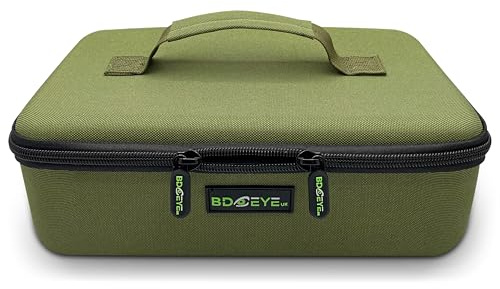 BD EYE UK fiskeväska enkel axel hav fiskeutrustning väskor tackel förvaring karp fiske kamouflage utomhus handbagage låda vandring resa pack stor, gRÖN, fiskeväska