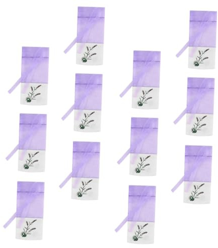 ARTSEWPLY 12 Pezzi Sacchetti Lavanda Vuoti Garza Sacchettini Profumati con Motivo Fiorito Sacchetto Lavanda per Spezie Gioielli e Bustine Erbe Aromatiche