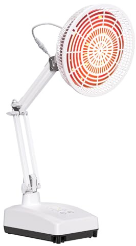 YUNCHI 300W TDP Infrarot Therapielampe, Rotlichtlampe mit 4 Timer-Einstellungen – Wärmelampe für gezielte, wohltuende Tiefenwärme
