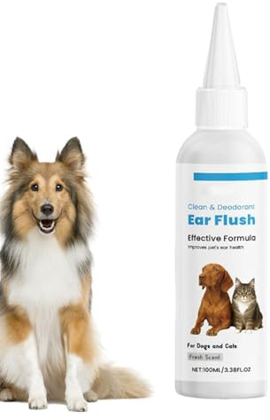Générique Lotion Nettoyante pour Oreilles De Chien,Flacon De 100ml pour Les Oreilles | Formule Efficace Contre Démangeaisons Et Hygiène,pour Toilettage Et Nettoyage des De Chat
