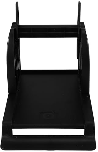 Veemoon Porte-étiquettes pour Imprimante D'étiquettes Thermiques en Plastique Noir, Support Externe pour Rouleaux D’étiquettes D’expédition, Accessoire Bureau pour Organisation