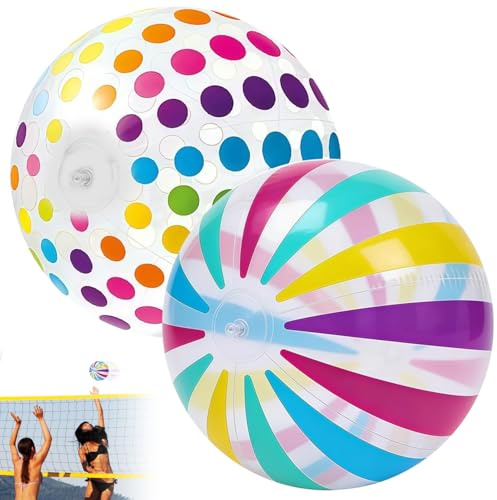 Yizemay Wasserball Aufblasbar, Wasserspielzeug Kinder Outdoor, Pool Kinder Spielzeug, Wasserspielzeug Ball für Strand Wasser Outdoor Spiele Aufblasbarer Strandball Erwachsene 40cm