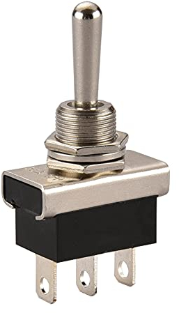 Heschen Kippschalter aus Metall, robust, Flick-Flip-Schalter, 25 A 12 V, KN3D-103, EIN/AUS/EIN SPDT, 3 Positionen, 3-polig, für Auto-Kontrollleuchten