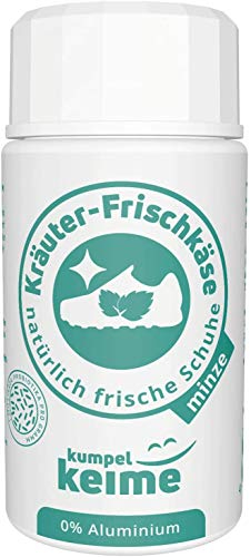 Schuhdeo Kräuter-Frischkäse Minze - Das Mikrobiologische Schuhpuder gegen Fußgeruch - Frische für Arbeitsschuhe, Sicherheitsschuhe, Sportschuhe & mehr - 6 Monate neutrales Schuhklima