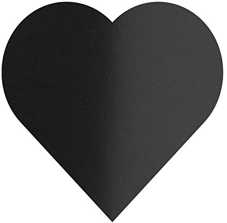 Goodtimes Metallic Konfetti Herz, 3cm als Party Dekoration für Hochzeit, Geburtstag, 100g Packung, Satin Schwarz