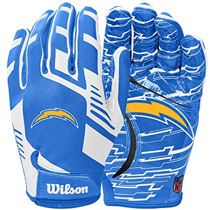 WILSON NFL Stretch Fit Guanti da calcio – Adulto Los Angeles Chargers