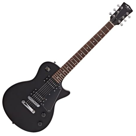 Electric Guitar with 2 Humbuckers New Jersey by Gear4music | Dual closed humbucking pickups for authentic rock tones, carved flamed maple top, maple neck for sustain