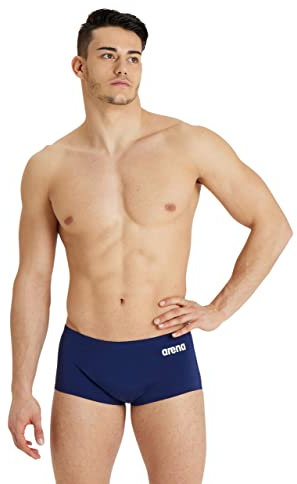 ARENA Solid Team Costume Uomo Piscina, Costume da Bagno ad Asciugatura Rapida, Pantaloncini da Bagno in Tessuto MaxLife Eco con Massima Resistenza al Cloro e Protezione UV UPF 50+