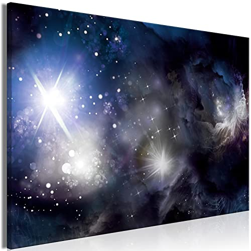murando - Wandbilder XXL Weltraum 120x80 cm Leinwandbild 1 tlg Kunstdruck modern Wanbilder XXL Wanddekoration Design Wandbild Weltall Kosmos Galaxie Sterne Planet Universum a-C-10051-b-a