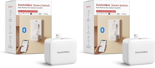SwitchBot Smart Bluetooth Switch Toggle - Machen Sie Schalter intelligent, App- und Timer-Steuerung, fügen Sie SwitchBot Hub Mini hinzu, um es mit Alexa, Google Home und IFTTT Kompatibel zu Machen
