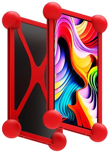 Turnaroundtech Tablet hülle Silikon universell gültig für alle Tablet-PCs auf dem Markt von 8 bis 11 Tablet hülle 10.1 Zoll universal Tablet Tasche 10 Zoll hüllen für Tablets (Rot)