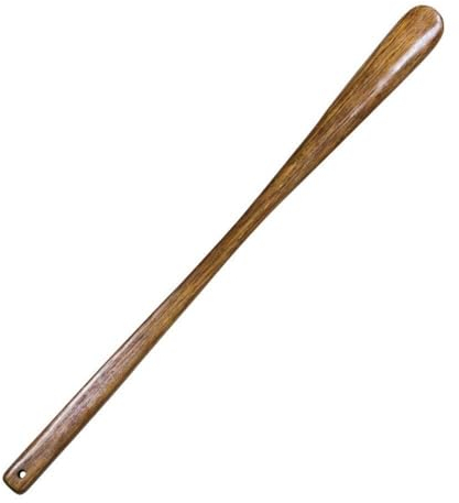 GeRRit Chausse-pied en bambou, chausse-pied, chausse-pied extra long, chausse-pied en bois massif, chausse-pied, lève-chaussure paresseux, pantoufle de chaussure, porteur de chaussure auxiliaire bonne