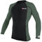 Abysstar Herren Maglia Uomo Protettiva Con Maniche Lunghe In Lycra Rash-Guard-Shirt, schwarz/grün, XL-XXL