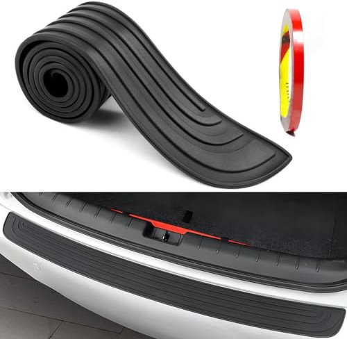 Protezione Paraurti Posteriore Auto Onlvmyur Protettore del Bagagliaio in Gomma 90cm x 7cm Paracolpi Paraurti Posteriore Accessori per Auto/SUV